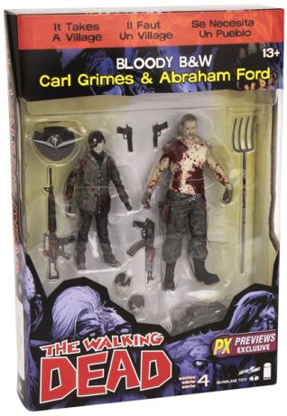 Набор фигурок Walking Dead. Carl/Abraham. 2 в 1 (17 см)
