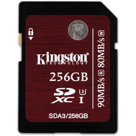 Kingston Kingston SDA3/256GB SDXC, 256Гб, Class 10