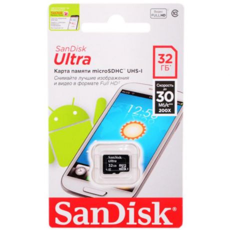 Sandisk SanDisk SDSDQL-032G-R35 microSDHC, 32Гб, Class 10