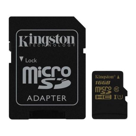 Kingston Kingston SDCA10/16GB microSDHC, 16Гб, Class 10