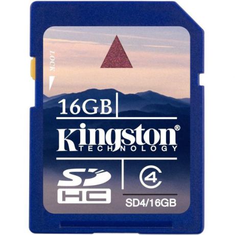 Kingston Technology Kingston SD HC Flash Card 16Gb Class 4 SDHC, 16Гб, Class 4