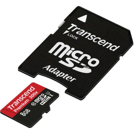Transcend Transcend microSDHC UHS-I microSDHC, 8Гб, Class 10