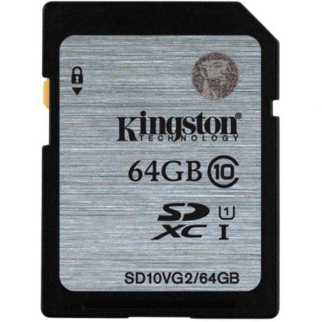 Kingston Kingston SD10VG2/64GB SDXC, 64Гб, Class 10