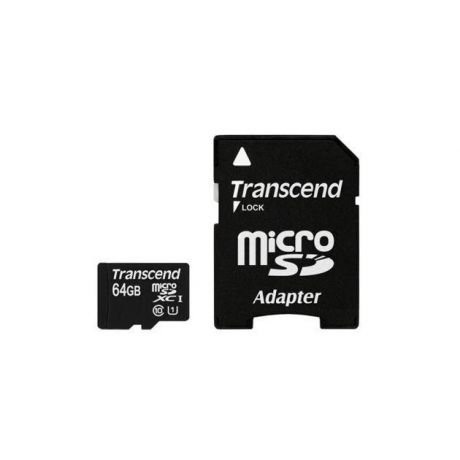 Transcend Transcend TS64GUSDU1 microSDXC, 64Гб, Class 10