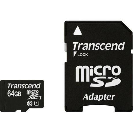 Transcend Transcend microSDHC microSDHC, 64Гб, Class 10