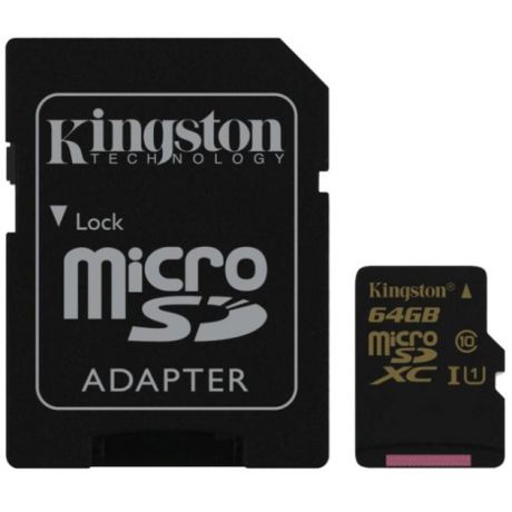 Kingston Kingston Ultimate microSDHC, 64Гб, Class 10