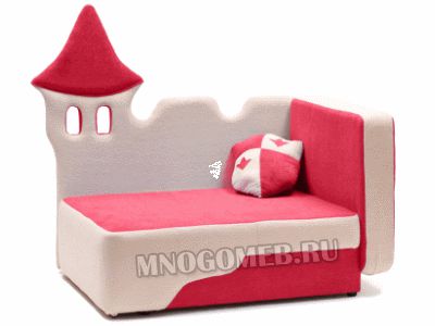 Детский диван "Бордовый замок"