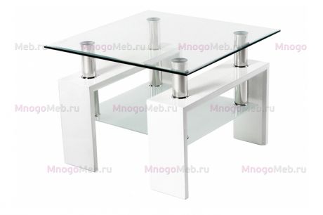 Журнальный стол "СТ-52" белый (60х60х45)