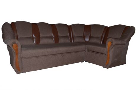 Угловой диван "Виктория" в наличии в коричневом цвете