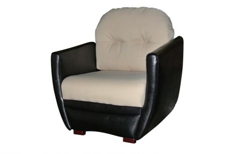 Кресло для отдыха "Монро" в наличии в ткани нео крем и санни блек (1)