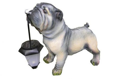 Садовая фигура "Собака с фонарем 7-80ф"