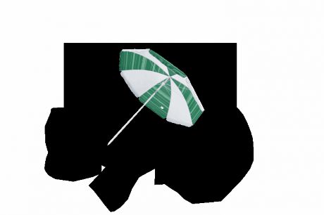 Зонт пляжный "Z-200" с наклонным механизмом зеленый