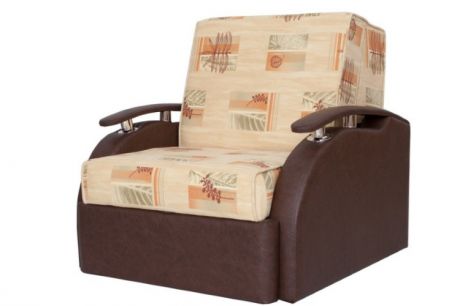 Кресло-кровать "Блюз 8АК"  в ткани флок Дима 301616007 и кожзам 389Т66