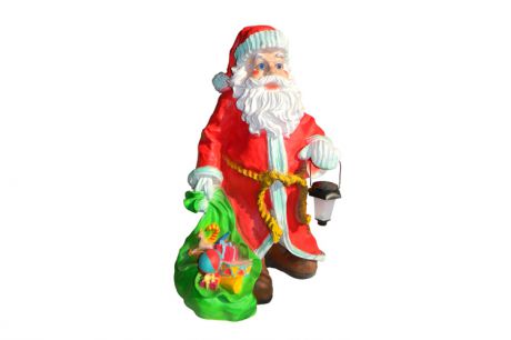 Садовая фигура "Дед Мороз с мешком подарков 15-173"