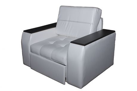 Кресло-кровать "Квант" со склада в кожзаме "Астор Вайт"