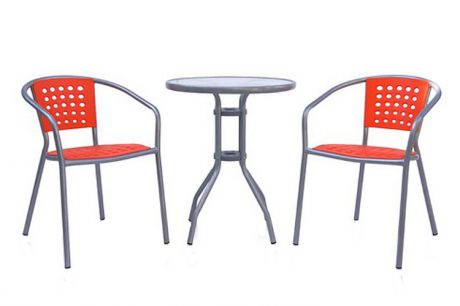 Комплект плетеной мебели 2+1 XRB-042А-D60 Red