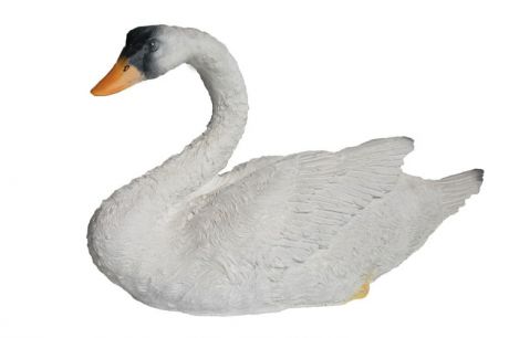 Садовая фигура "Лебедь длинный белый 3-53б"