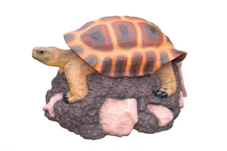 Садовая фигура "Черепаха на горке коричневая 4-141а (накладка на люк)"