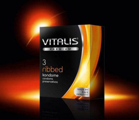 VITALIS №3 Ribbed Презервативы ребристые