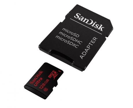 SanDisk microSDXC 128Gb Class10 Ultra UHS-I 320x (SDSDQUAN-128G-G4A) + адаптер