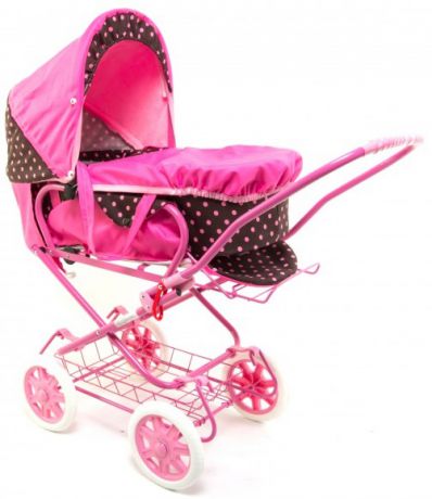 Wakart Марта (000sn-37091) - коляска для кукол (Pink/Black)
