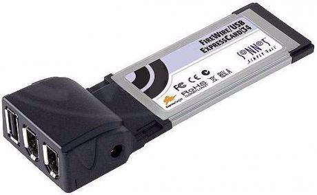 Sonnet FireWire 400 and USB 2.0 Adapter (FWUSB2-E34) - адаптер ExpressCard/34-USB 2.0/FireWire 400 (Black)