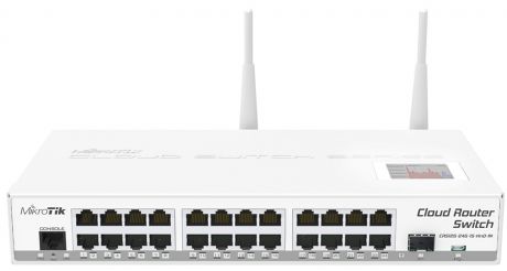 MikroTik RouterBOARD (CRS125-24G-1S-2HnD-IN) - управляемый коммутатор с поддержкой 3G/4G модемов (White)