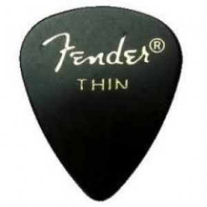 Fender 351 Black Pick 1 Gross Thin