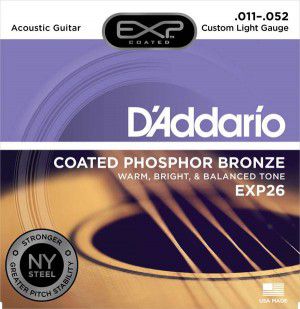 D`addario Exp26 Coated Phosphor Bronze Custom Light 11-52