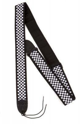 Fender 2` Nylon Checker Board Strap Black/white