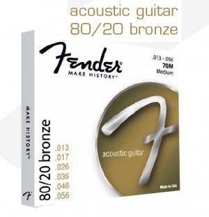 Fender Strings New Acoustic 70-12l 80/20 Brz Bal End 10-48
