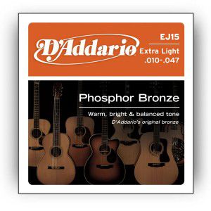 D`addario Ej15 Phosphor Bronze Extra Light 10-47