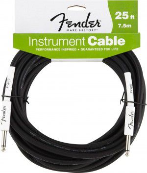 Fender 25` Instrument Cable Black