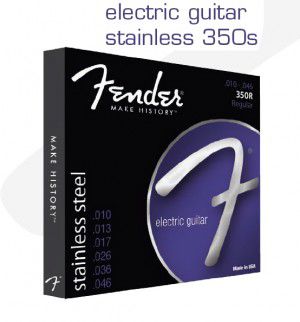 Fender Strings New Stainless 350r Stnls Stl Ball End 10-46