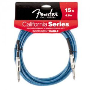 Fender 15` California Instrument Cable Lake Placid Blue