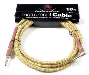 Fender Custom Shop 10` Angle Instrument Cable Tweed