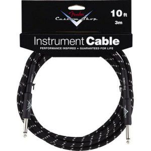 Fender Custom Shop 10` Instrument Cable Black Tweed