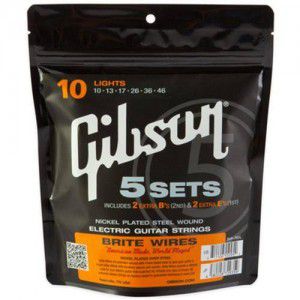 Gibson Svp-700l Brite Wires Elect Set/5 .10-.046
