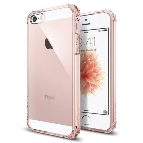 Чехол для Apple iPhone 5/5S/SE SGP Crystal Shell 041CS20178 (Кристально-розовый)