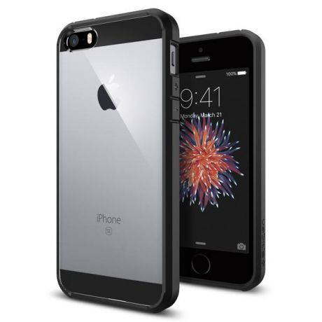 Чехол для Apple iPhone 5/5S/SE SGP Ultra Hybrid SGP10515 (Черный)