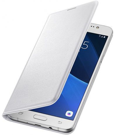 Чехол Samsung Flip Wallet для Samsung Galaxy J7 (2016) (Белый) EF-WJ710PWEGRU