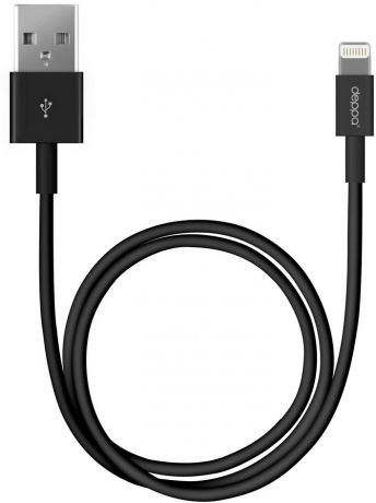 Кабель Deppa Lightning to USB Cable 2m (Черный)