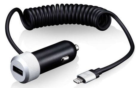 Автомобильное зарядное устройство Just Mobile Highway Duo с разъемом Lightning для iPad/iPhone/iPod (Черный)