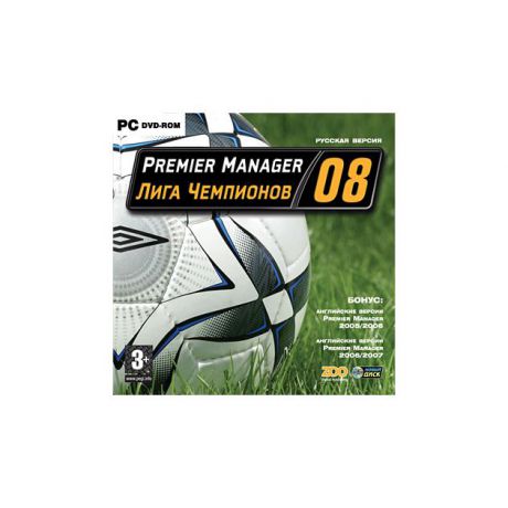 Premier Manager. Лига чемпионов 2008 Симулятор / Simulator, Спортивные, Русский язык