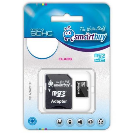Smartbuy Smart Buy MicroSDHC с адаптером SD microSDHC, 8Гб, Class 10