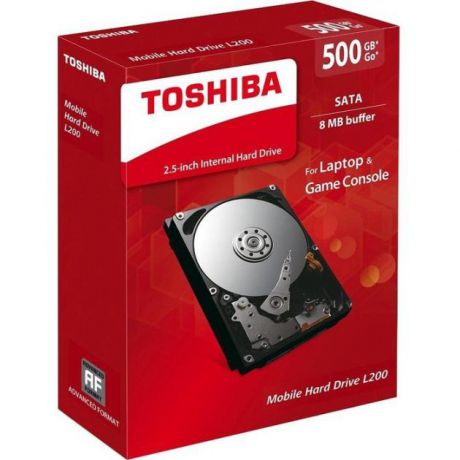 Toshiba Toshiba SATA-III 500Gb HDWJ105EZSTA L200 5400rpm 8Mb 2.5 Стальной, 500Гб, 300, 2.5" HDD 500Гб