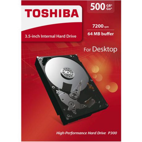 Toshiba Toshiba SATA-III 500Gb HDWD105EZSTA P300 7200rpm 64Mb 3.5 500Гб