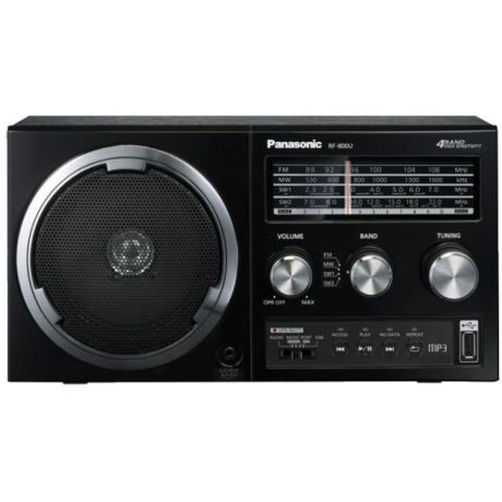 Panasonic Panasonic RF-800UEE-K Наличие FM, Черный, Поддержка MP3