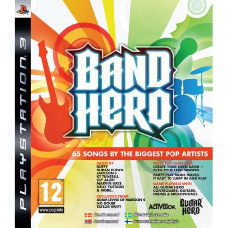 Band Hero [PS3, английская версия] Sony PlayStation 3, музыкальная Sony PlayStation 3, музыкальная