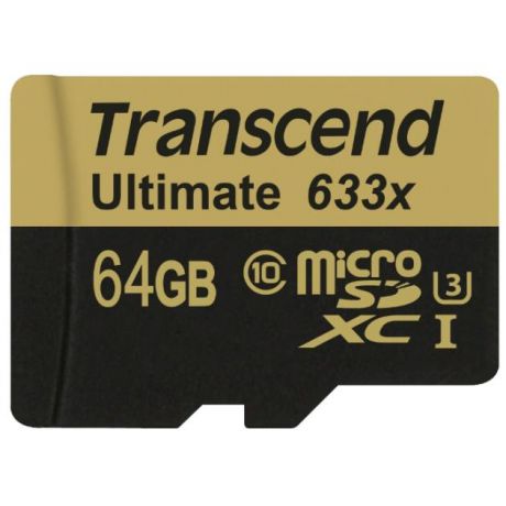 Transcend Transcend TS64GUSDU3 microSDXC, 64Гб, Class 10